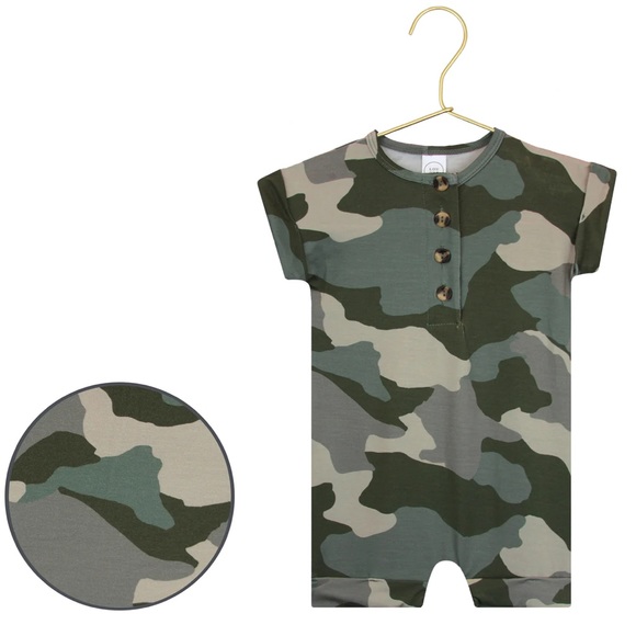 Lou Lou & Company Roger Camo Romper - Picture 3 of 3